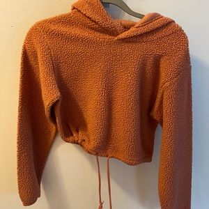 Sherpa cropped sweater